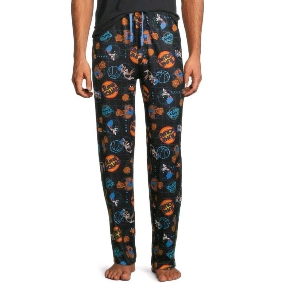 SPACE JAM Lounge Pants Mens 2XL New Legacy 44-46" Sleep Pajama Drawstring Soft